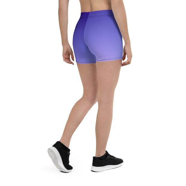 "Purple Duo Bliss: Experience the Dual-Tone Magic with Our Double Purple Legging Shorts"