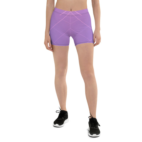 "Lavender Whimsy: Step into Elegance with Our Purple Legging Shorts"