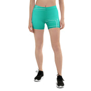 "Emerald Allure: Step into a World of Style with Green Leggings Shorts"