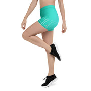 "Emerald Allure: Step into a World of Style with Green Leggings Shorts"