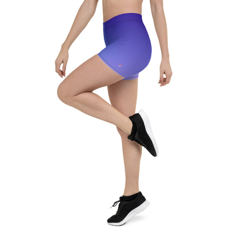 "Purple Duo Bliss: Experience the Dual-Tone Magic with Our Double Purple Legging Shorts"