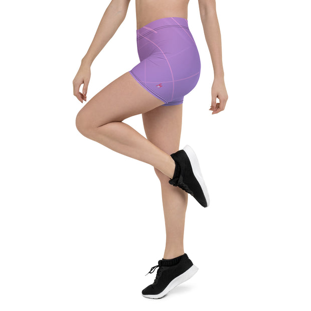 "Lavender Whimsy: Step into Elegance with Our Purple Legging Shorts"