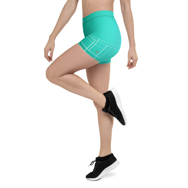 "Emerald Allure: Step into a World of Style with Green Leggings Shorts"