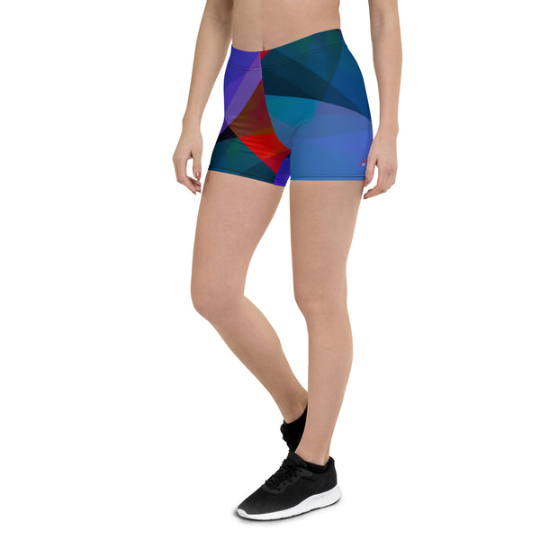 "Kaleidoscope Comfort: Vibrant Multi-Color Shorts"