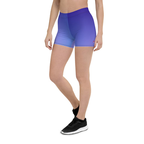 "Purple Duo Bliss: Experience the Dual-Tone Magic with Our Double Purple Legging Shorts"