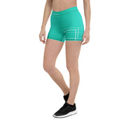 "Emerald Allure: Step into a World of Style with Green Leggings Shorts"