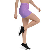 "Lavender Whimsy: Step into Elegance with Our Purple Legging Shorts"