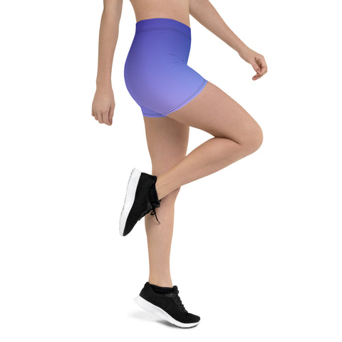 "Purple Duo Bliss: Experience the Dual-Tone Magic with Our Double Purple Legging Shorts"