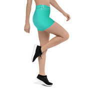 "Emerald Allure: Step into a World of Style with Green Leggings Shorts"