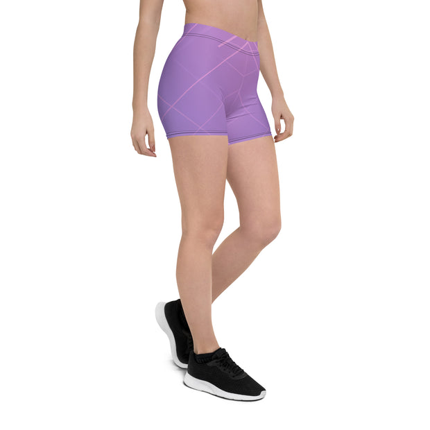 "Lavender Whimsy: Step into Elegance with Our Purple Legging Shorts"