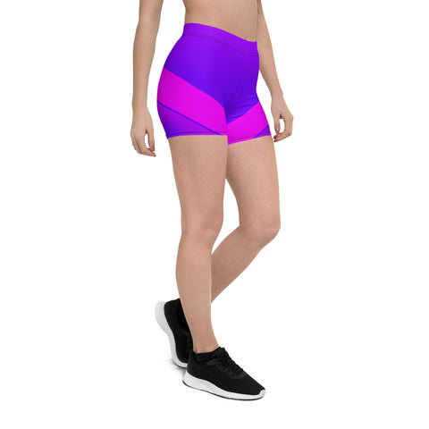 "Passion Fusion: Step into the Sensual World of Purple and Pink Shorts"