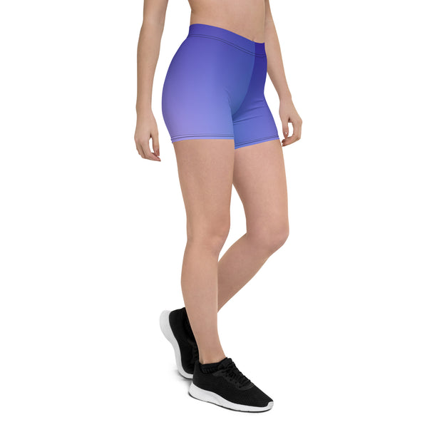 "Purple Duo Bliss: Experience the Dual-Tone Magic with Our Double Purple Legging Shorts"