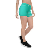 "Emerald Allure: Step into a World of Style with Green Leggings Shorts"