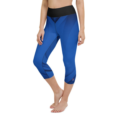 "Ocean Kissed Curves: Sexy Sapphire Blue Leggings"