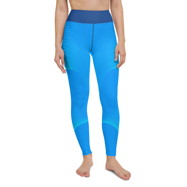 "Skyline Charm: Light Blue Leggings for a Delicate, Sexy Appeal"