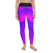 "Seductive Harmony: Ignite Passion with Our Sexy Pink and Blue Leggings"