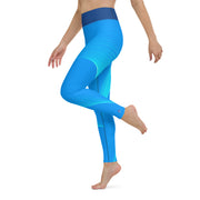 "Skyline Charm: Light Blue Leggings for a Delicate, Sexy Appeal"