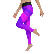 "Seductive Harmony: Ignite Passion with Our Sexy Pink and Blue Leggings"