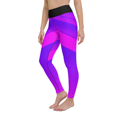 "Seductive Harmony: Ignite Passion with Our Sexy Pink and Blue Leggings"