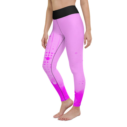 "Blush Blossom: Embrace the Charm of Pink with Our Radiant Leggings