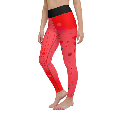 "Step into a World of Vibrant Red Leggings"