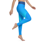 "Skyline Charm: Light Blue Leggings for a Delicate, Sexy Appeal"