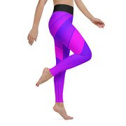 "Seductive Harmony: Ignite Passion with Our Sexy Pink and Blue Leggings"