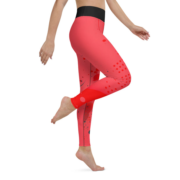 "Step into a World of Vibrant Red Leggings"