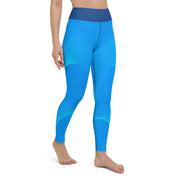 "Skyline Charm: Light Blue Leggings for a Delicate, Sexy Appeal"