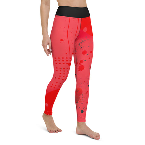 "Step into a World of Vibrant Red Leggings"