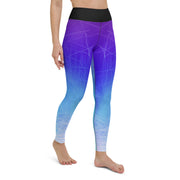 "Ocean Kaleidoscope: Experience a Splash of Colors with Our Blue Multihued Leggings"